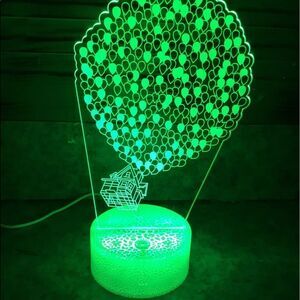 Movie UP multiple change 3D neon nightlight lamp